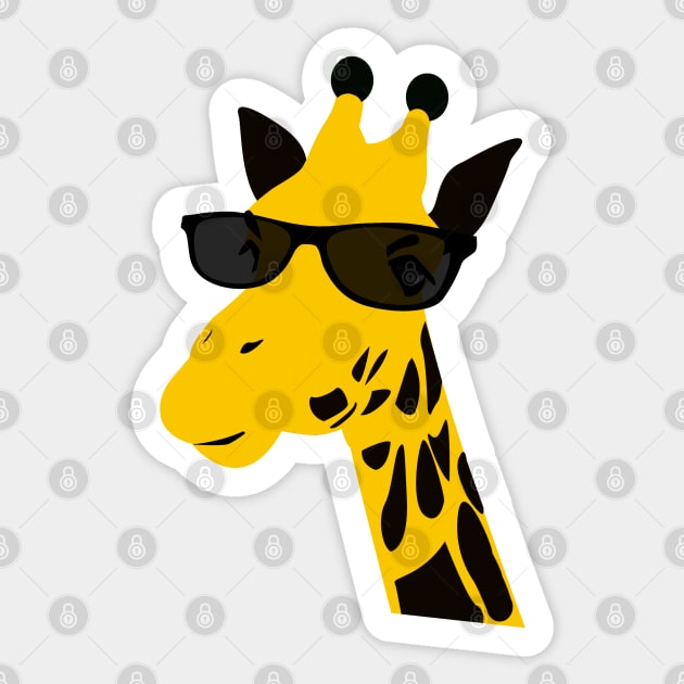 Cool Giraffe Sticker by SandraKC